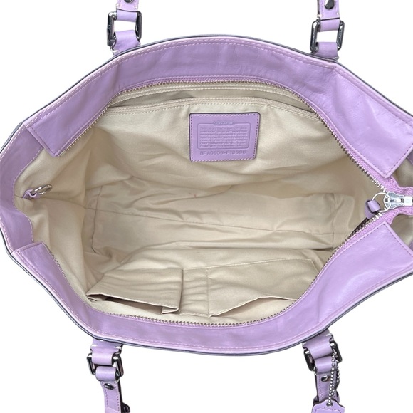 Coach Purple Y2K Leather Tote with Adjustable Straps - Picture 5 of 9